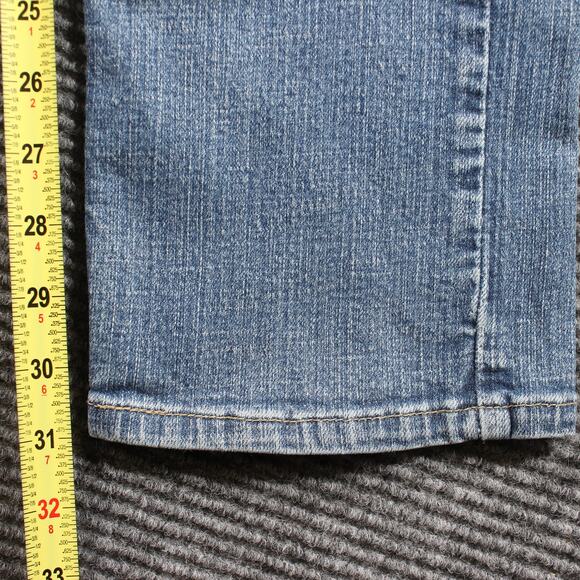 Levi's 542 Jeans Women's 12 Light Wash Straight Pencil Flap Pockets Stretch - Picture 8 of 9